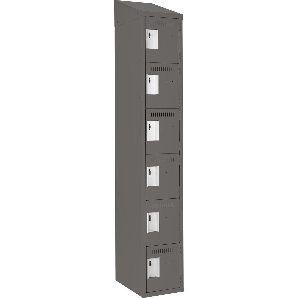 Clean-Line Lockerette, 6 -tier, 15" x 72" x 12", Steel