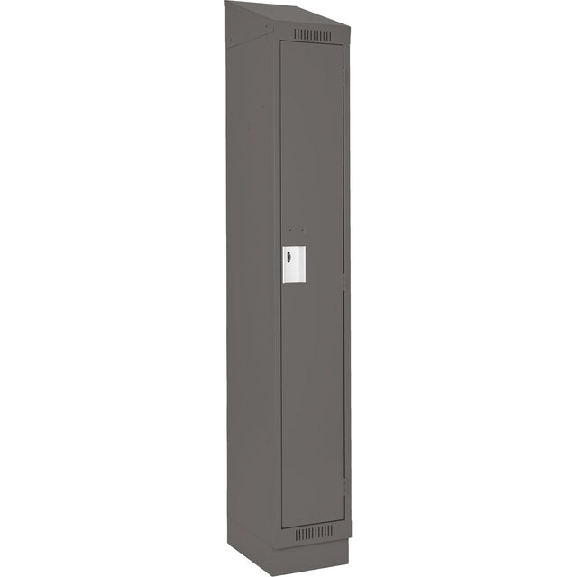 Clean Line™ Lockers, 12" x 12" x 82", Steel, Charcoal, Rivet (Assembled)