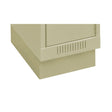 Clean Line™ Economy Lockers Recessed Base, 3 Banks, 4" H x 36" W x 18" D, Beige, Steel