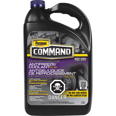 Command® Heavy-Duty ESI 50/50 Prediluted Antifreeze/Coolant, 3.78 L, Jug