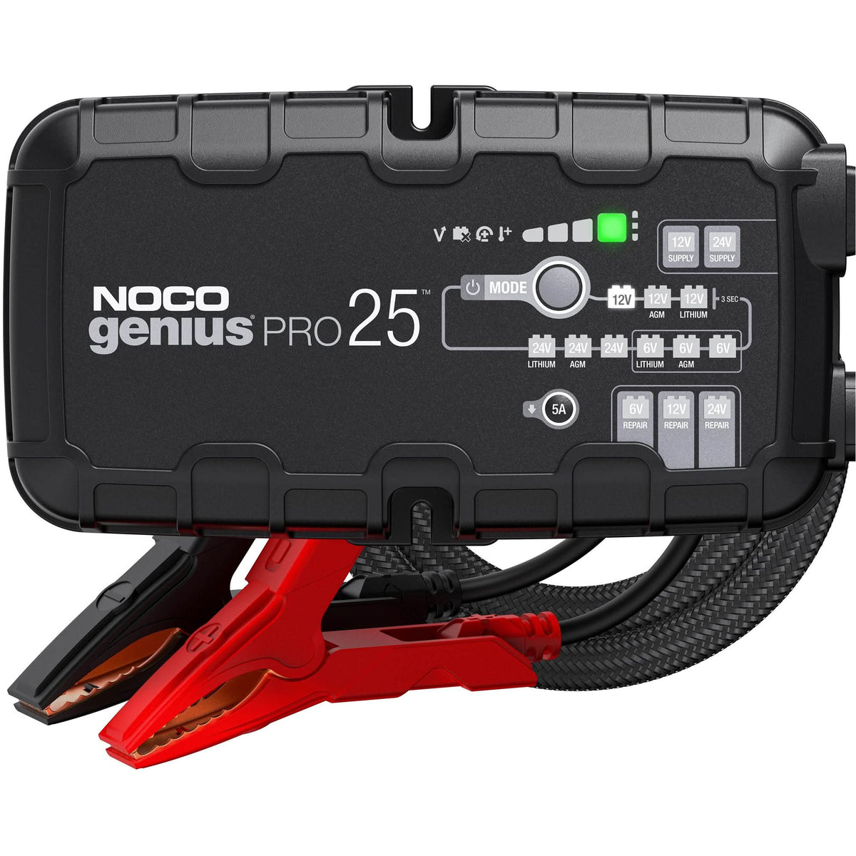 Genius® Pro25™ 25-Amp Battery Charger