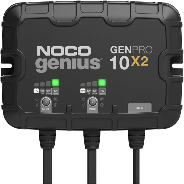 Genius® GenPro10X2 2-Bank, 20-Amp On-Board Battery Charger