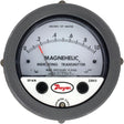 605 Series Magnehelic® Differential Pressure Gauge & Indicating Transmitter, 4" , 0 - 1.5 kPa, Panel Mount, Analogue