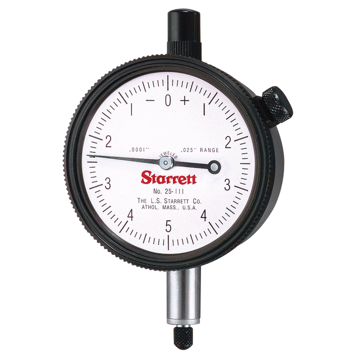 Dial Indicators - No. 25 Series - AGD Group 2, 0" - 0.25" Range