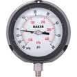 Pressure Gauge, 4-1/2" , 30"-0-60 psi, Bottom Mount, Liquid Filled Analogue
