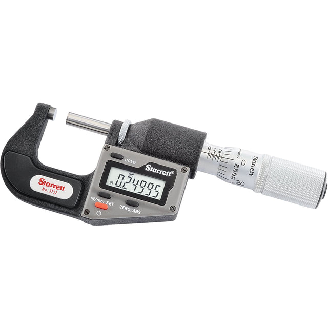 Electronic Micrometers (w/o Output) - NO. 3732 Series, 2" - 3" (50.8 mm - 76 mm) Range, 0.00005" (0.00127 mm) Resolution