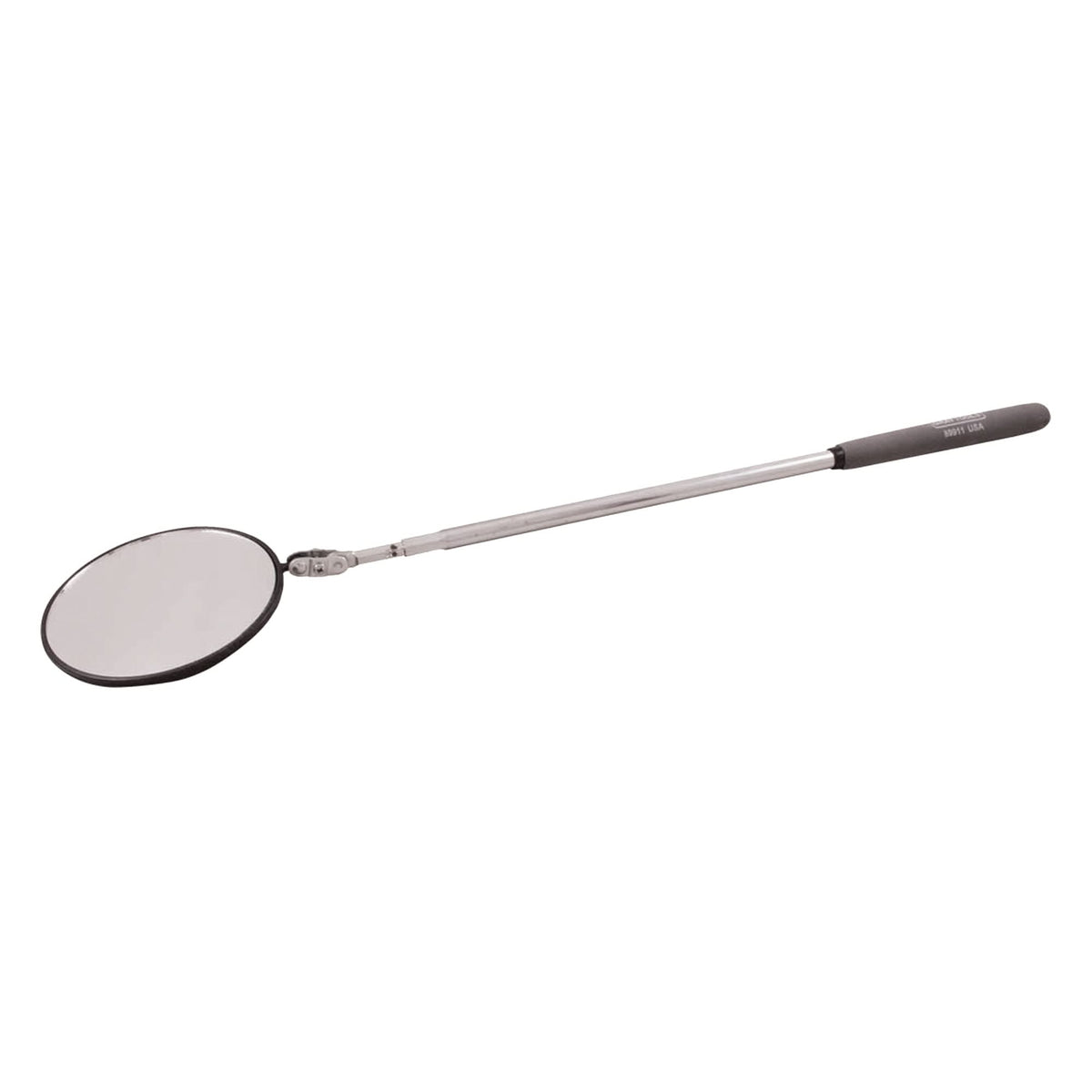 Inspection Mirror, Circular, 3-3/4" L x 3-3/4" W, Telescopic