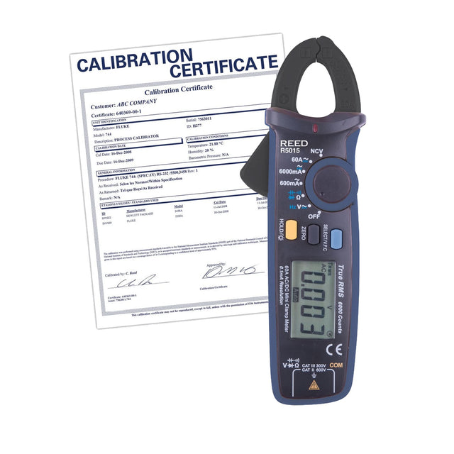 True RMS mA Clamp Meter (includes ISO Certificate), AC/DC Voltage, AC/DC Current