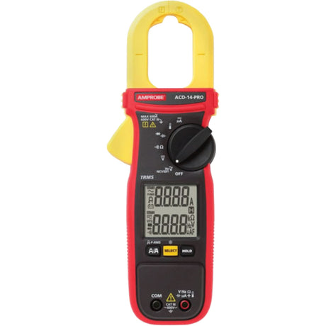 ACD-14-PRO Clamp-On TRMS Multimeter with Dual Display, AC/DC Voltage, AC Current