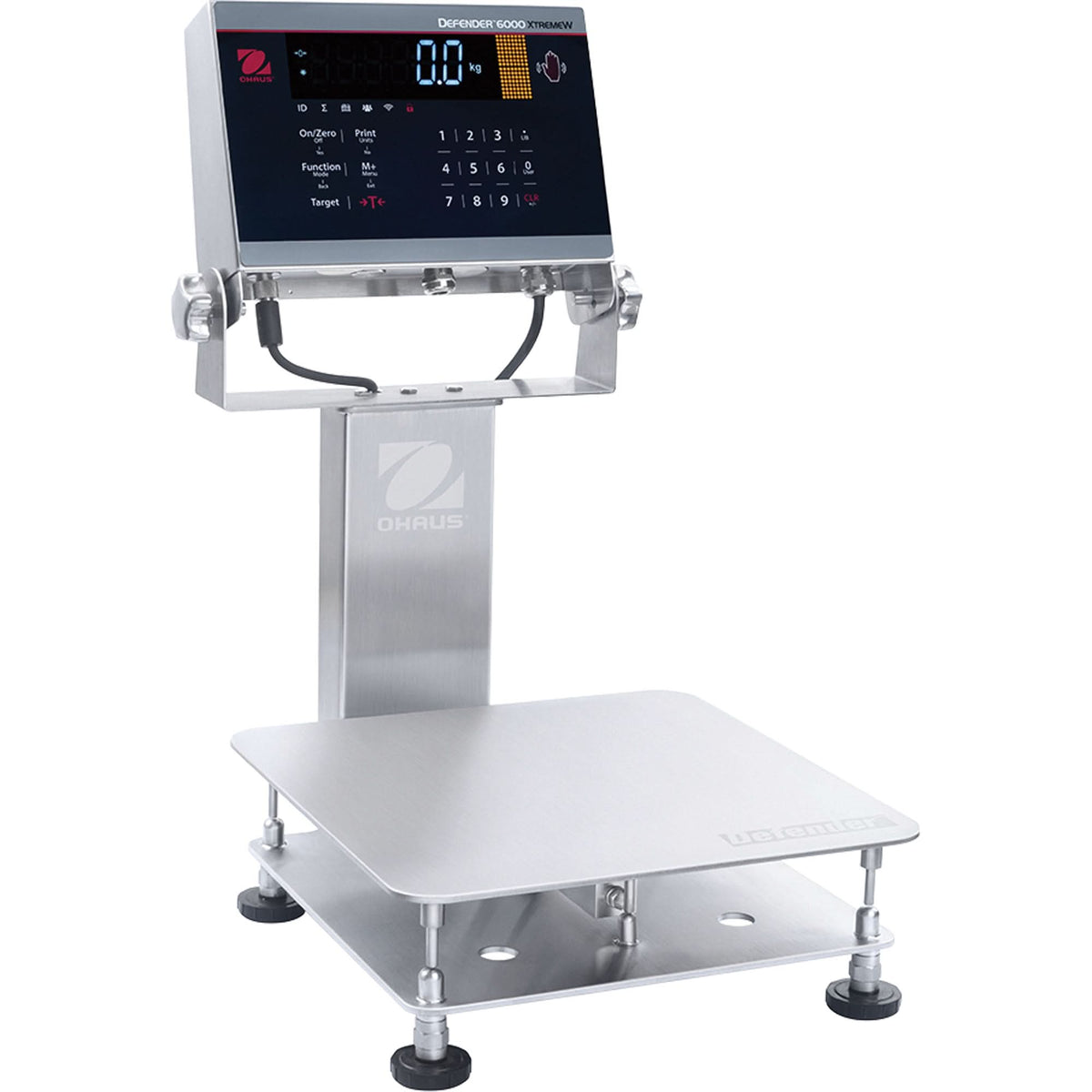 Defender™ 6000 Washdown Bench Scale, 25 lbs. Capacity, 11-4/5" L x 11-4/5" W