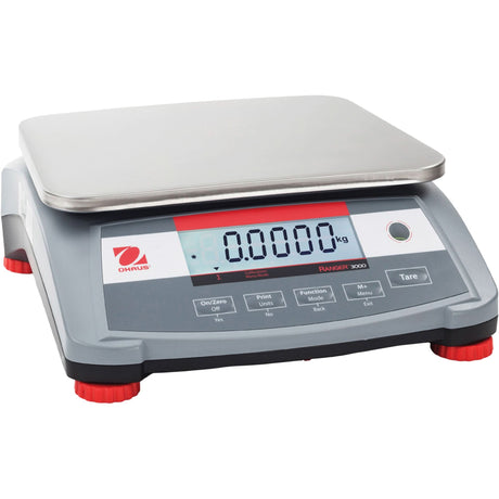 RANGER™ 3000 Multi-Purpose Compact Bench Scale, 3 lbs. Cap., 0.0001 lbs. Graduations