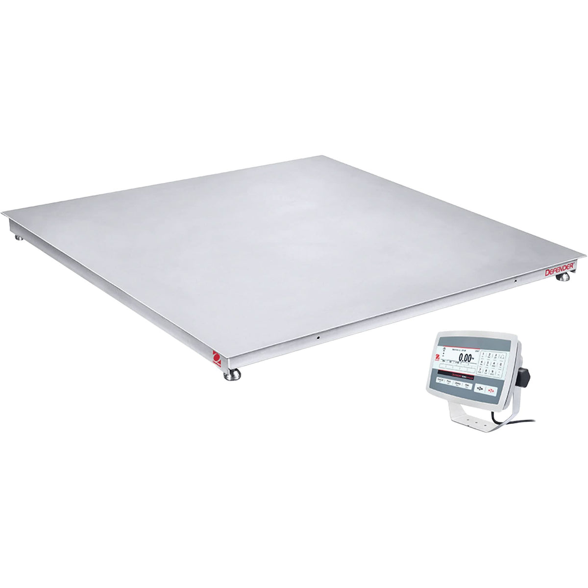 DEFENDER™ 5000 Washdown Floor Scale, 5000 lbs. Capacity, 48" W x 48" L