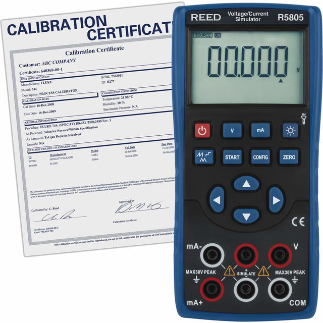 Voltage/Current Simulator with Traceable Certificate