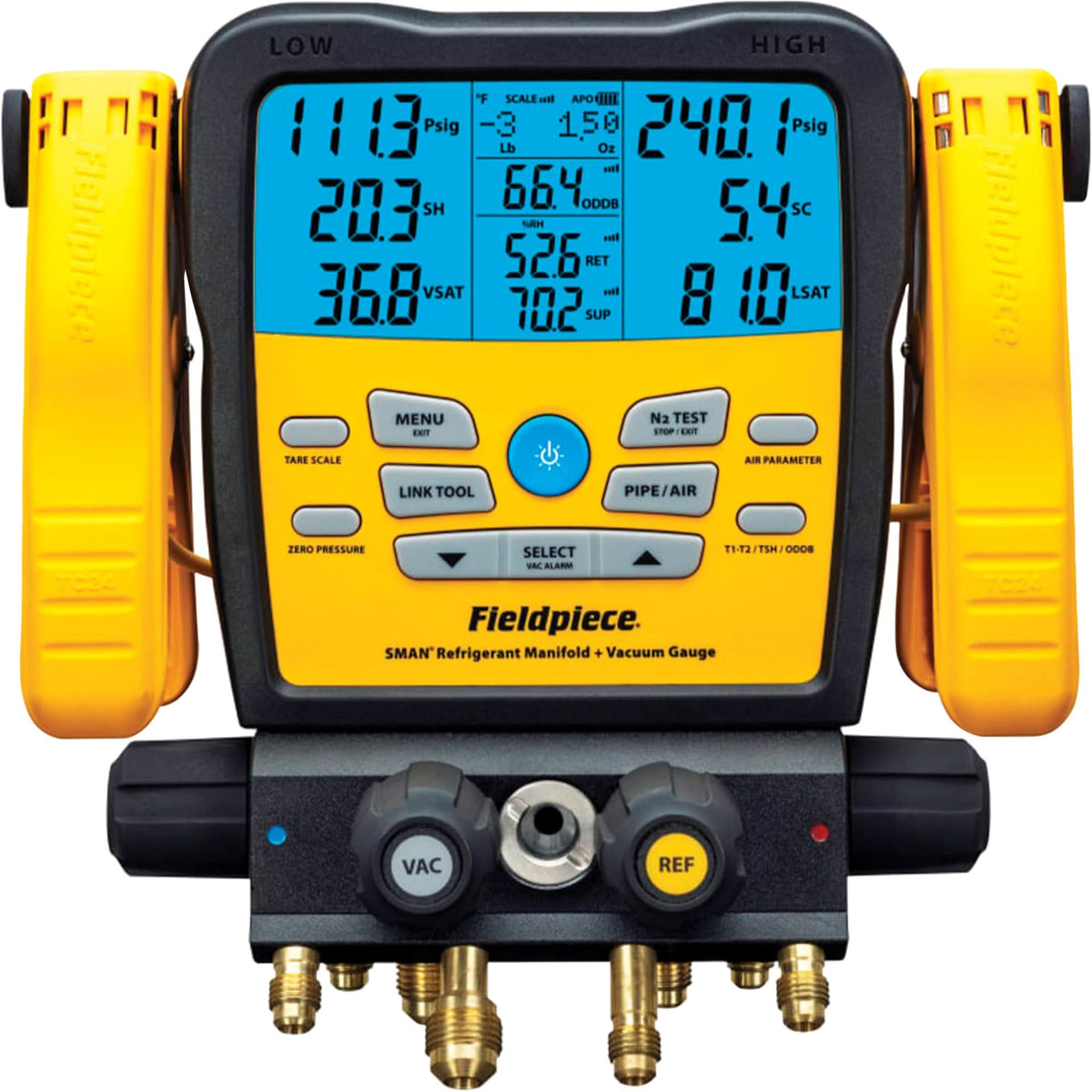 4-Port Wireless Digital Refrigerant Manifold