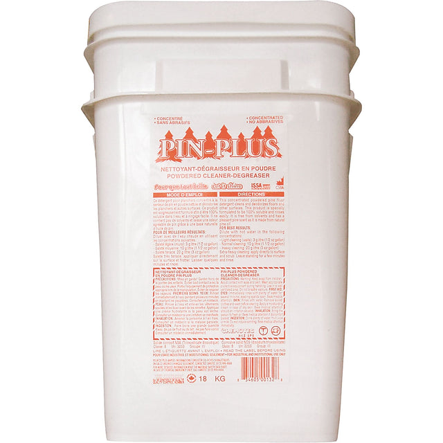 Pin-Plus Powdered Cleaner & Degreaser, 18 kg/18.0 kg