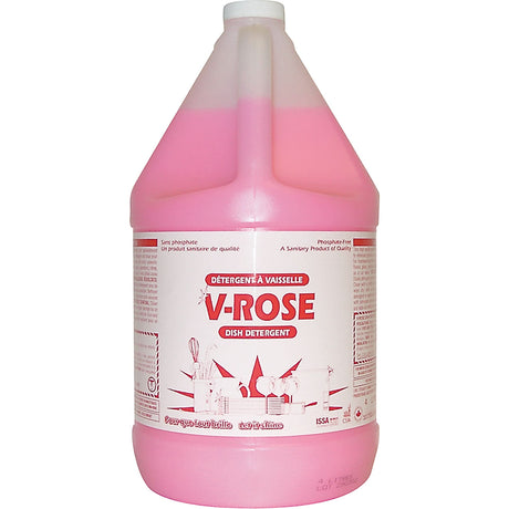 V-Rose Dish Detergent, Liquid, 4 L, Fresh