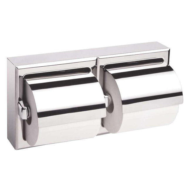 Two-Roll Toilet Paper Dispenser with Hoods, Multiple Roll Capacity