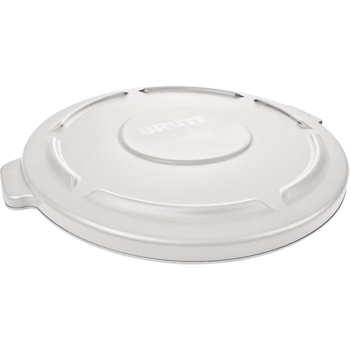 Round Brute® Tops, Flat Lid, Plastic/Polyethylene, Fits Container Size: 22" Dia.