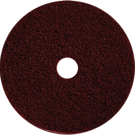 Floor Maintenance Pads, 17", Stripping, Brown