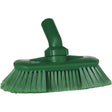Angle-Adjustable Water-Fed Washing Brush, Soft Bristles, 9-1/4" Long, Green