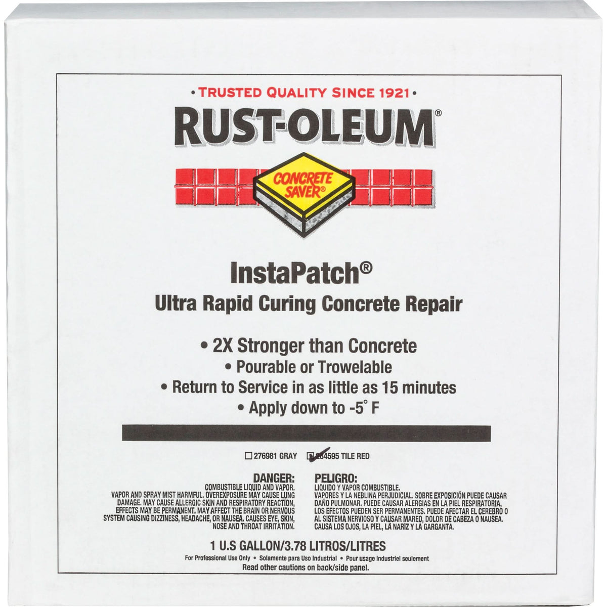 Concrete Saver® InstaPatch® Concrete Repair, Kit, Red
