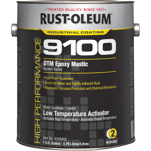 9100 System DTM Epoxy Mastic Low Temperature Activator, Gallon