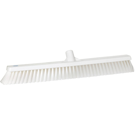 Small Particle Push Broom Head, Fine Bristles, 24", Polyester, White