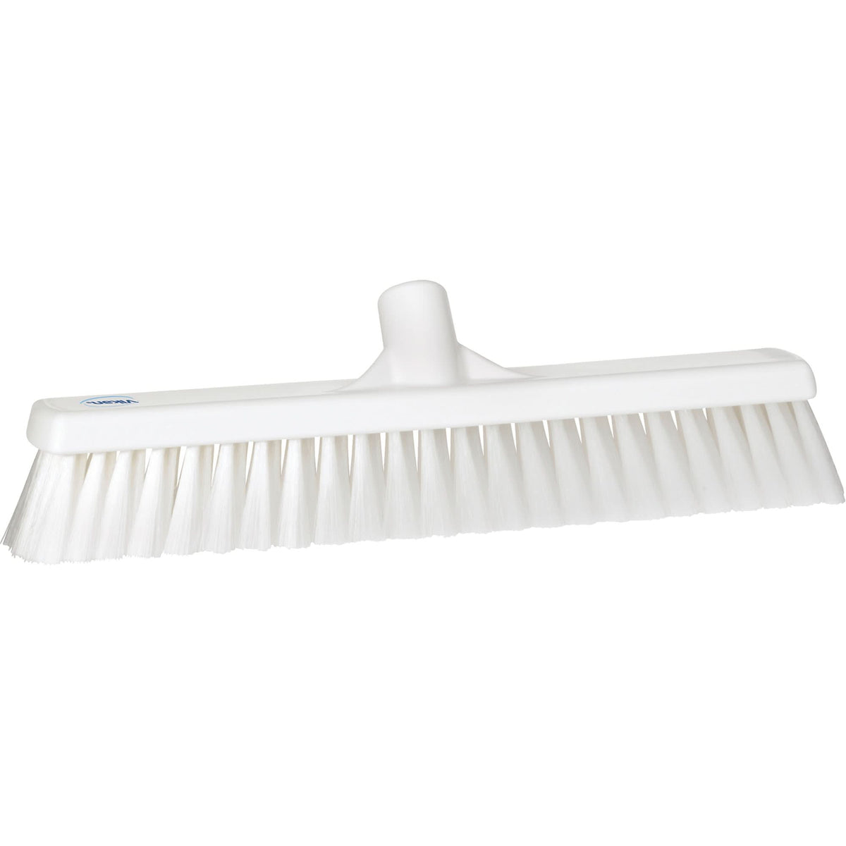 Small Particle Push Broom Head, Fine Bristles, 16-1/2", Polyester, White