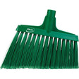 Angled Broom Head, Split Bristles, 11-1/2", Polyester, Green