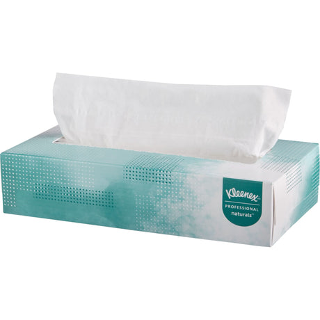 Kleenex® Naturals Facial Tissues, 2 Ply, 8.4" L x 8" W, 125 Sheets/Box