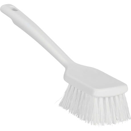ColorCore Short Handle Brush, Stiff Bristles, 12" Long, White