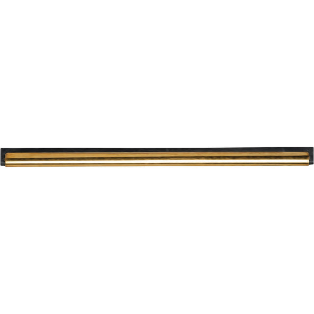 Window Squeegee Channel and Rubber, 14", Rubber, Brass Frame