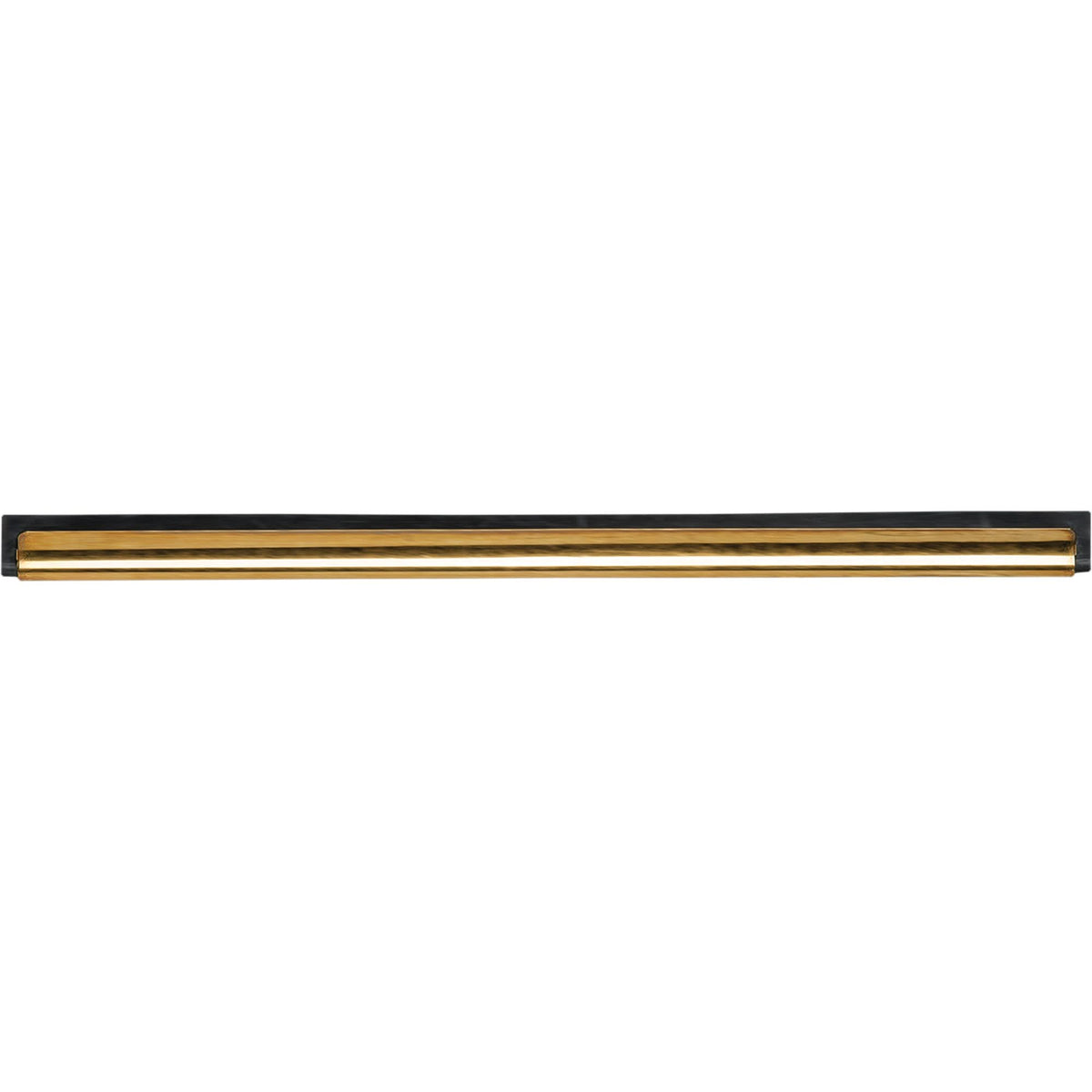 Window Squeegee Channel and Rubber, 18", Rubber, Brass Frame