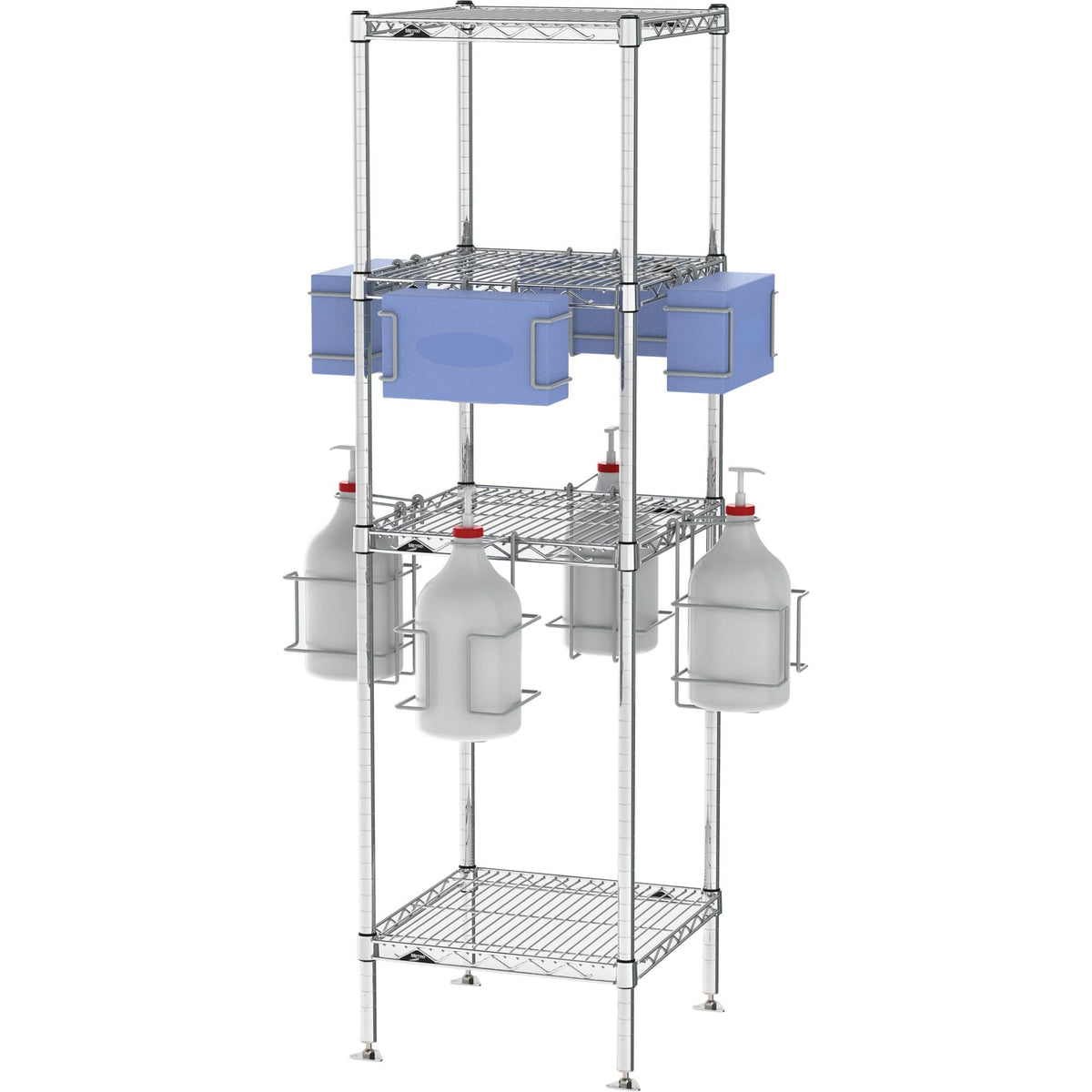 PPE Sanitizing Tree with Shelves