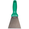 Large Stainless Steel Scraper, Green, 3" W x 9" L