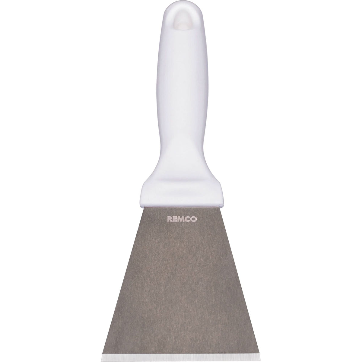 Large Stainless Steel Scraper, White, 3" W x 9" L