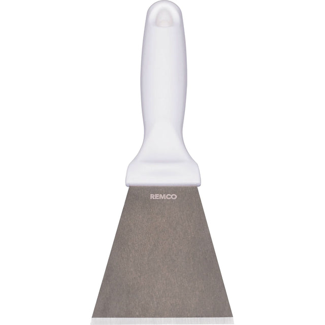 Large Stainless Steel Scraper, White, 3" W x 9" L