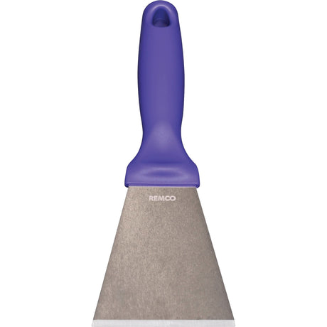 Large Stainless Steel Scraper, Purple, 3" W x 9" L
