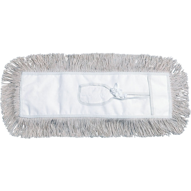 Dust Mop, Tie-On Style, Cotton, 18" L x 5" W
