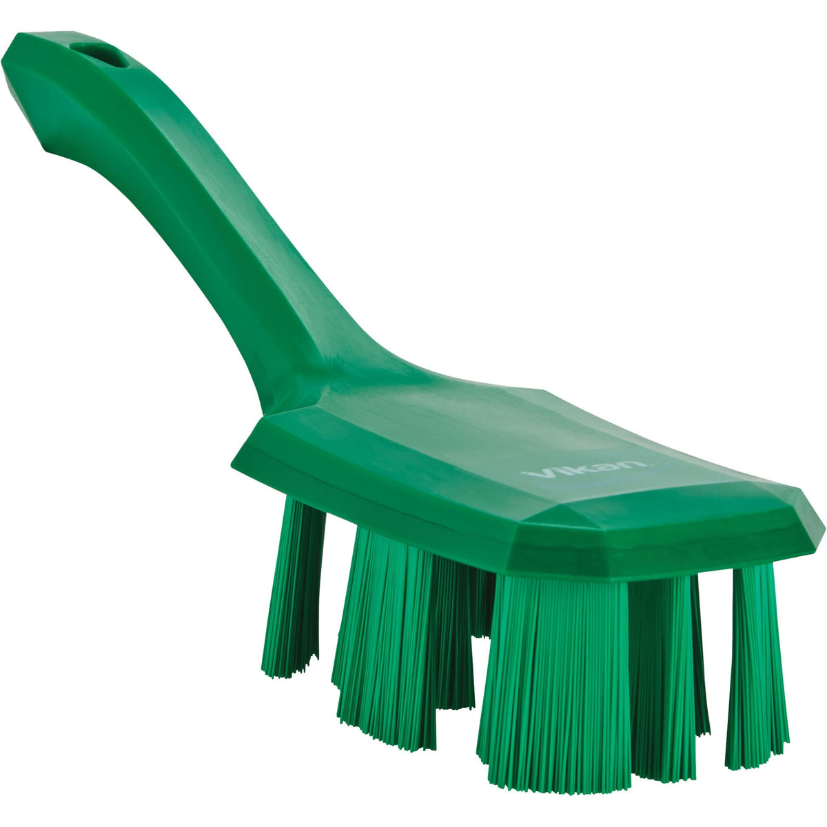 Short Handle UST Brush, Stiff Bristles, 10" Long, Green