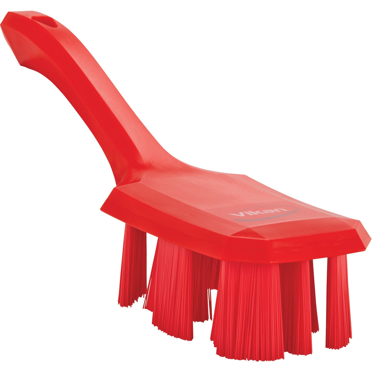 Short Handle UST Brush, Stiff Bristles, 10" Long, Red