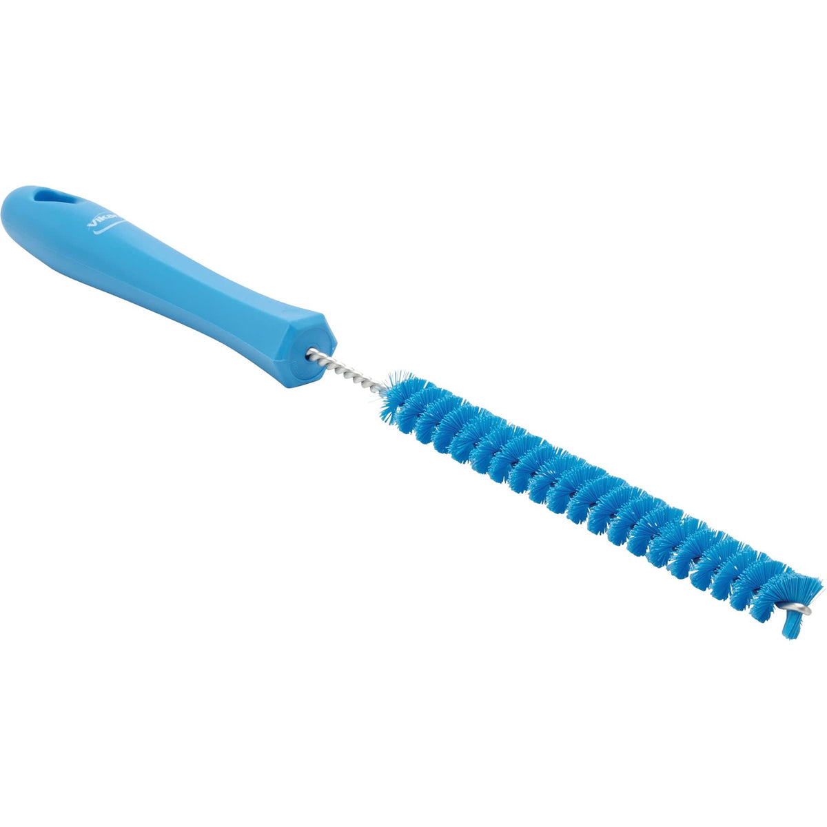 0.6" Drain Cleaning Brush, Stiff Bristles, 12-1/5" Long, Blue