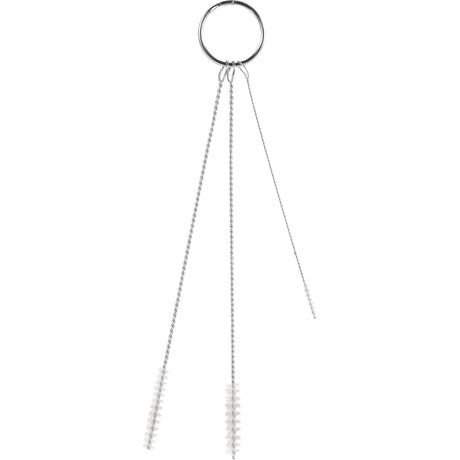 Small Diameter Brush Set, Soft Bristles, White