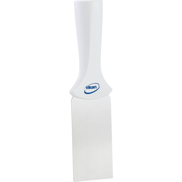 Handle-Mounted Stainless Steel Scraper, White, 2" W x 8" L