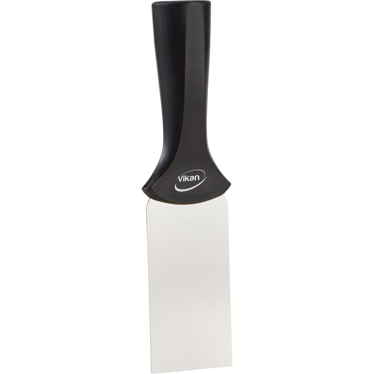 Handle-Mounted Stainless Steel Scraper, Black, 2" W x 8" L