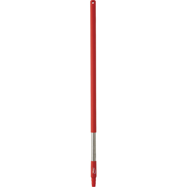Handle, Broom/Brush/Pad Holder/Scraper/Squeegee, Red, Standard, 40" L