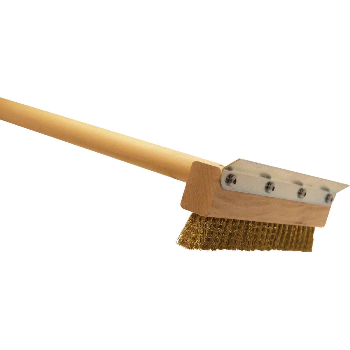 Commercial Pizza and Oven Brush, Brass, 40" Long