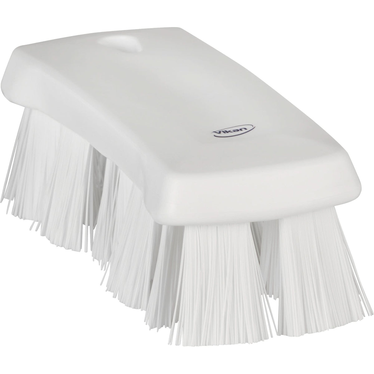UST Hand Brush, Stiff Bristles, 6-9/10" Long, White
