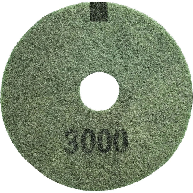 3000 Grit Floor Pad, 14", Scrubbing/Stripping, Black