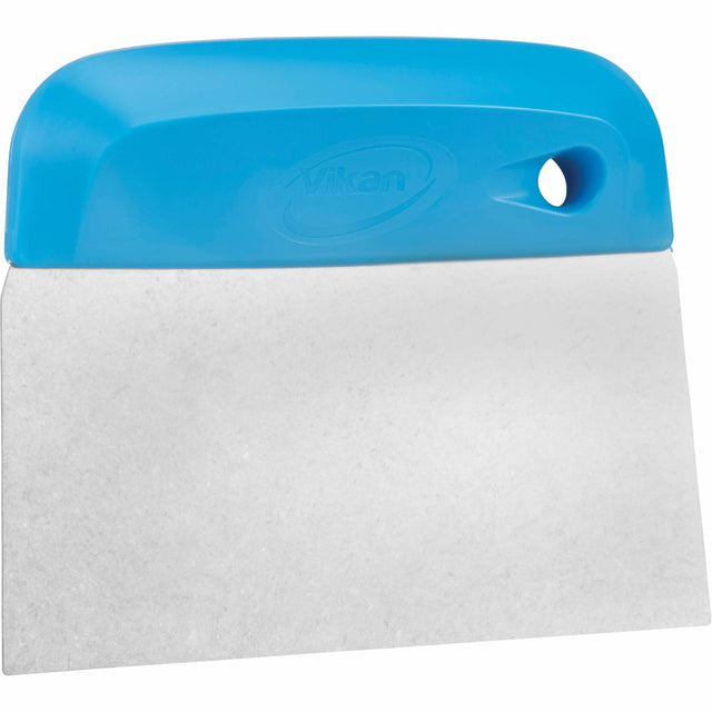 Flexible Stainless Steel Dough Cutter/Scraper, Blue, 4-1/2" W x 5-3/4" L